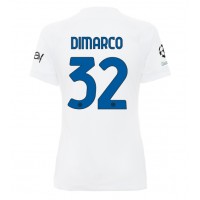 Camisa de Futebol Inter Milan Federico Dimarco #32 Equipamento Secundário Mulheres 2023-24 Manga Curta